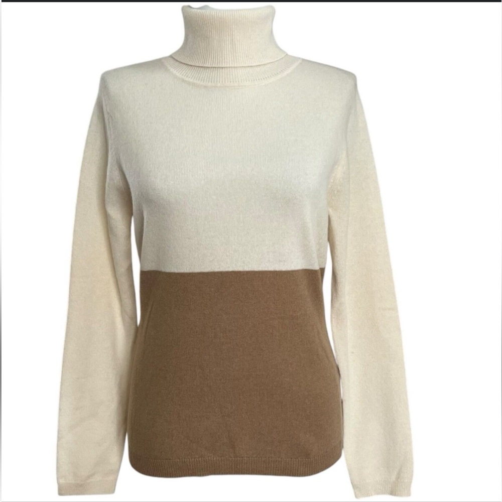 Garnet Hill cashmere turtleneck.